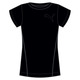 510254-01-L [ロゴ 半袖Tシャツ Fitness essential レディース Lサイズ ブラック×グレー]
