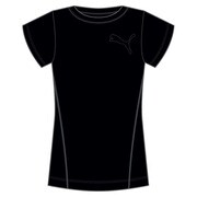 510254-01-L [ロゴ 半袖Tシャツ Fitness essential レディース Lサイズ ブラック×グレー]