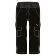 511666-01-S [カーゴパンツ 3/4丈 ウーブンパンツFitness essential レディース Sサイズ ブラック]