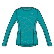 512496-01-M [Tシャツ/カットソー PUMA Running グラフィック 長袖TEE レディース Mサイズ グリーン]