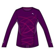 512496-02-L [Tシャツ/カットソー PUMA Running グラフィック 長袖TEE レディース Lサイズ パープル]