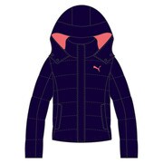 831018-02-L [LITE フーデッドダウンジャケット レディース L ネイビー]