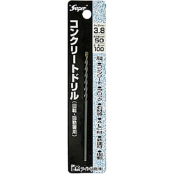 コンクリートドリル 回転・振動兼用 3.8×100 3.8mm