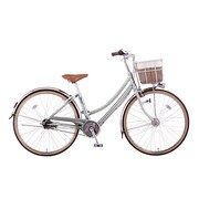 シティサイクル Premium MIYATA(プレミアム ミヤタ) 26型 内装3段変速 グラスステンシルバー DPM63LB5 OS20