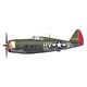 HA8451 P-47D サンダーボルト フランク・クリッブ中尉機 [1/48スケール ダイキャストモデル 塗装済み完成品]