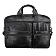 96516 ALPHA BLACK LEATHER [ブリーフケース]