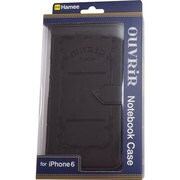 OUVRIR NotebookCase BK [iPhone 6/6s用ケース ウーヴリール ノートブックケース マースブラック]