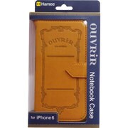 OUVRIR NotebookCase BR [iPhone 6/6s用ケース ウーヴリール ノートブックケース パンプキンブラウン]