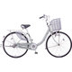 シティサイクル Alumi Star U（アルミスター U） ダイナモライトタイプ 26型 変速なし グラスMSシルバー DAU605 OS21