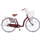 シティサイクル Luckle（ラックル） 26型 変速なし フラッシュボルドーレッド DL60L5 OR17