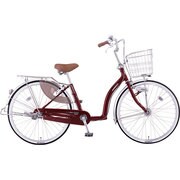 シティサイクル Luckle(ラックル) 26型 変速なし フラッシュボルドーレッド DL60L5 OR17