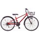子ども用自転車 Spiky（スパイキー） 22型 外装6段変速 ソフトレッド CSK225 OR18