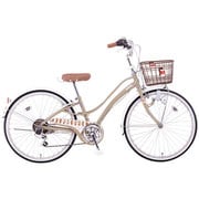 子ども用自転車 Shelly petit 6S(シェリー プチ 6S) 24型 外装6段変速 モカ CSHP2465 OY70