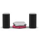 Stellanova（ステラノヴァ） USB DAC アンプ（シルバー）・ワイヤレスユニット（ピンク）・スピーカーセット ハイレゾ音源対応 APS-S301JSP/XV15