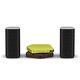Stellanova（ステラノヴァ） USB DAC アンプ（グリーン）・ワイヤレスユニット（ブラウン）・スピーカーセット ハイレゾ音源対応 APS-S301JGRBR/XV15