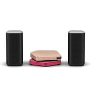 Stellanova(ステラノヴァ) USB DAC アンプ(ゴールド)・ワイヤレスユニット(ピンク)・スピーカーセット ハイレゾ音源対応 APS-S301JGLP/XV15