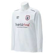 UCA5452A-WHT-O [長袖Tシャツ ENG グラフィック T/Cシャツ メンズ Oサイズ ホワイト×ネイビー×レッド]