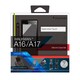 WALKMAN NW-A16/NW-A17専用 シリコンケース 液晶保護フィルム付 ブラック TR-SCWMA14-BK