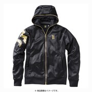 K2MC521090 [SUPERSTAR ニットシャツ エンボスジャージ メンズ M ブラック×ゴールド]