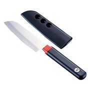ケント サヤ付き フルーツナイフ 黒 100mm FK-405