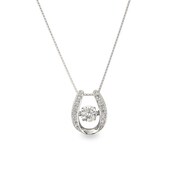 Pt900 ダイヤモンド 0.50ct ダンシングストーンネックレス