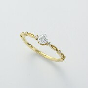 婚約指輪 K18YG WG ダイヤモンド 0.233ct リング（G-VS1-3H）#11