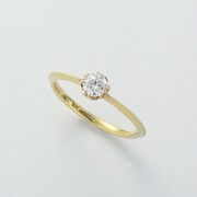 婚約指輪 K18YG PG ダイヤモンド 0.223ct リング（G-VS1-3H）#9