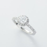 婚約指輪 Pt900 ダイヤモンド 0.702ct リング（D-SI2-3E） #9.5