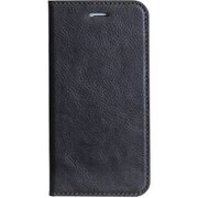 マグネティッククリップダイアリーケース ホールBK [iPhone 6/6s専用手帳型ケース 窓付き ポートホール/チャコールブラック]