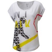 B89158 [ダンス メッシュレイヤードグラフィックTシャツ OTサイズ]