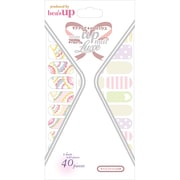 モテアップネイルシール ピーコック×クリア NLL001
