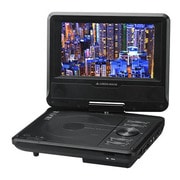 ポータブルDVDプレーヤー 7型ワイド 乾電池対応 ブラック GH-PDV7G-BK