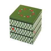 15.0 角三段重 緑 矢絣梅 54256