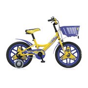 幼児用自転車 ファニイキッズ ボーイ 18型 イエロー&パープル FN18B5
