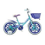幼児用自転車 ファニイキッズ ガール 16型 ミント&パープル FN16G5