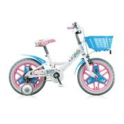 幼児用自転車 ファニイキッズ ガール 16型 ホワイト&ピンク FN16G5