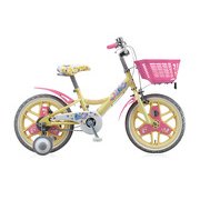 幼児用自転車 ファニイキッズ ガール 16型 イエロー&ピンク FN16G5