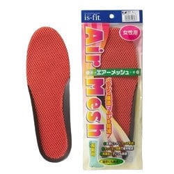 is-fit エアーメッシュ インソール 女性用 フリー 23.0～25.0cm オレンジ M050-3037