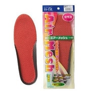 M050-3037 [is-fit エアーメッシュ インソール 女性用 フリー 23.0～25.0cm オレンジ]