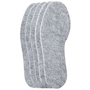 M080-7306 [is-fit フェルトインソール 抗菌入り 男女兼用 フリーサイズ 22.0～28.0cm 5足セット グレー]