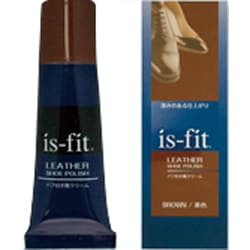 is-fit パフ付靴クリーム 50g 茶 Ｃ055-6158