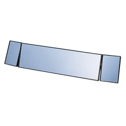 ルームミラー 3000R 補助ミラー付き 270mm＋右50mm＋左50mm ブラック M32