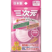 三次元マスク すこし小さめ女性 5枚入り [三次元マスク]