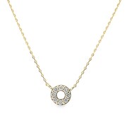 K10YG ダイヤモンドペンダントネックレス 0.03ct