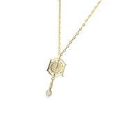 K10YG ダイヤモンドペンダントネックレス 0.02ct