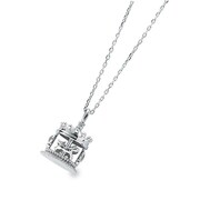 K10WG ダイヤモンドペンダントネックレス 0.005ct
