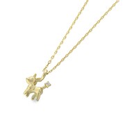 K10YG ダイヤモンドペンダントネックレス 0.005ct