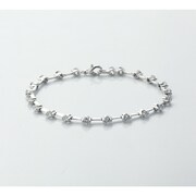 Pt850ダイヤ3ct ステーションブレスレット