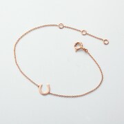 K18PG 馬蹄モチーフブレスレット