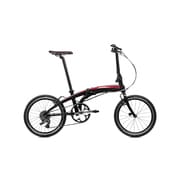 折りたたみ自転車 Verge P9(ヴァージュ P9) 20型 外装9段変速 ブラック/レッド 15VRP9BKRD BK/RD